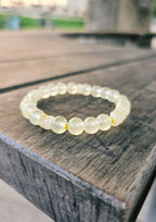 Set of two sunny neutral bracelets