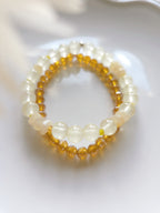 Set of two sunny neutral bracelets