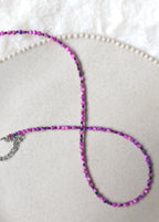 Violetās, sīko pērlīšu perlamutra krelles