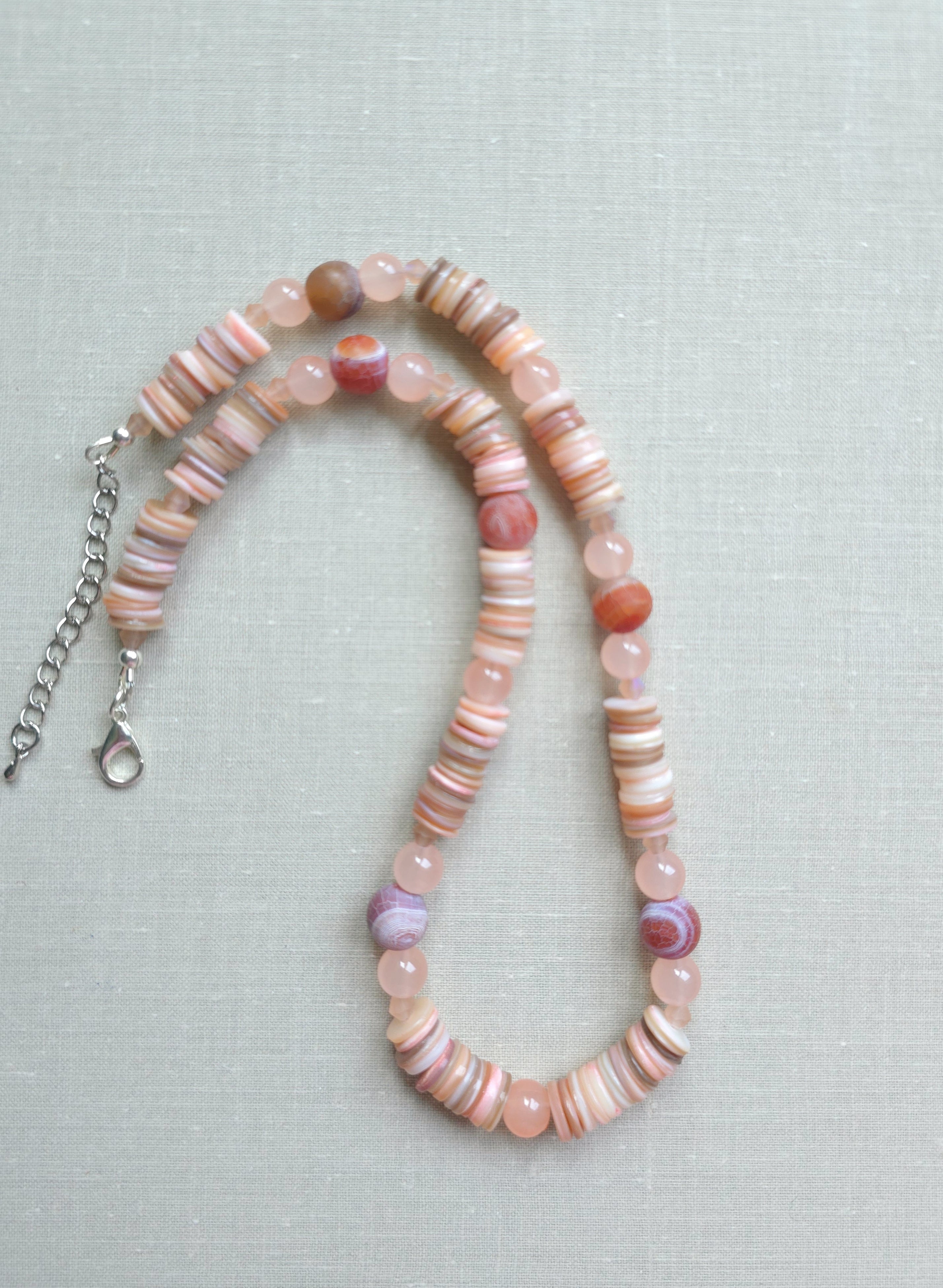 Dreamy light pink necklace