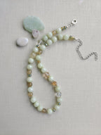 Soft green feminine necklace