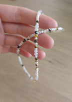 Cloud white delicate thin necklace