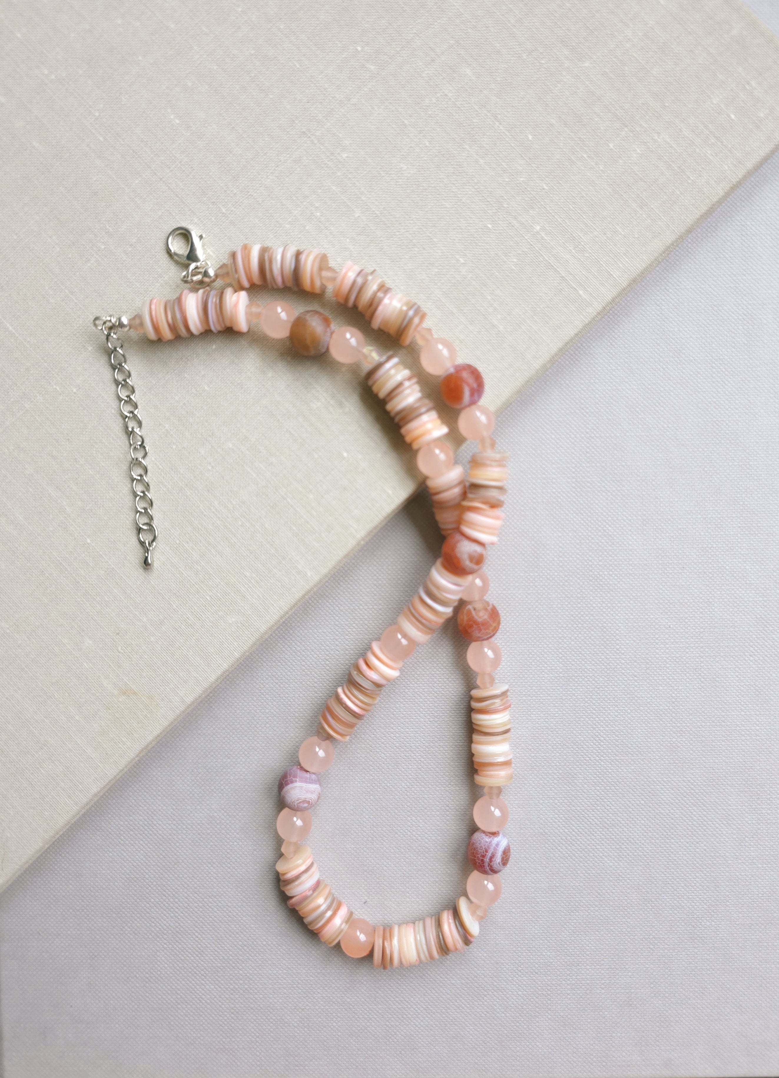 Dreamy light pink necklace
